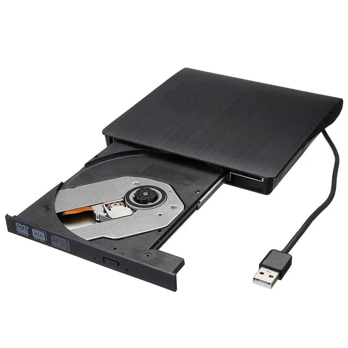 Внешний DVD CD ридер оптический привод USB 2,0 DVD-RW CD-RW плеер горелка тонкий портативный ридер рекордер портативный для портативных ПК