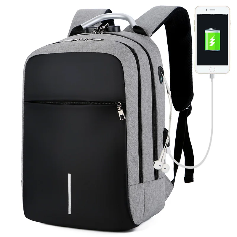 

2019 Waterproof 15.6inch Laptop Backpack NO Key TSA Anti Theft Men Backpacks Travel Teenage Backpack bag male bagpack mochila