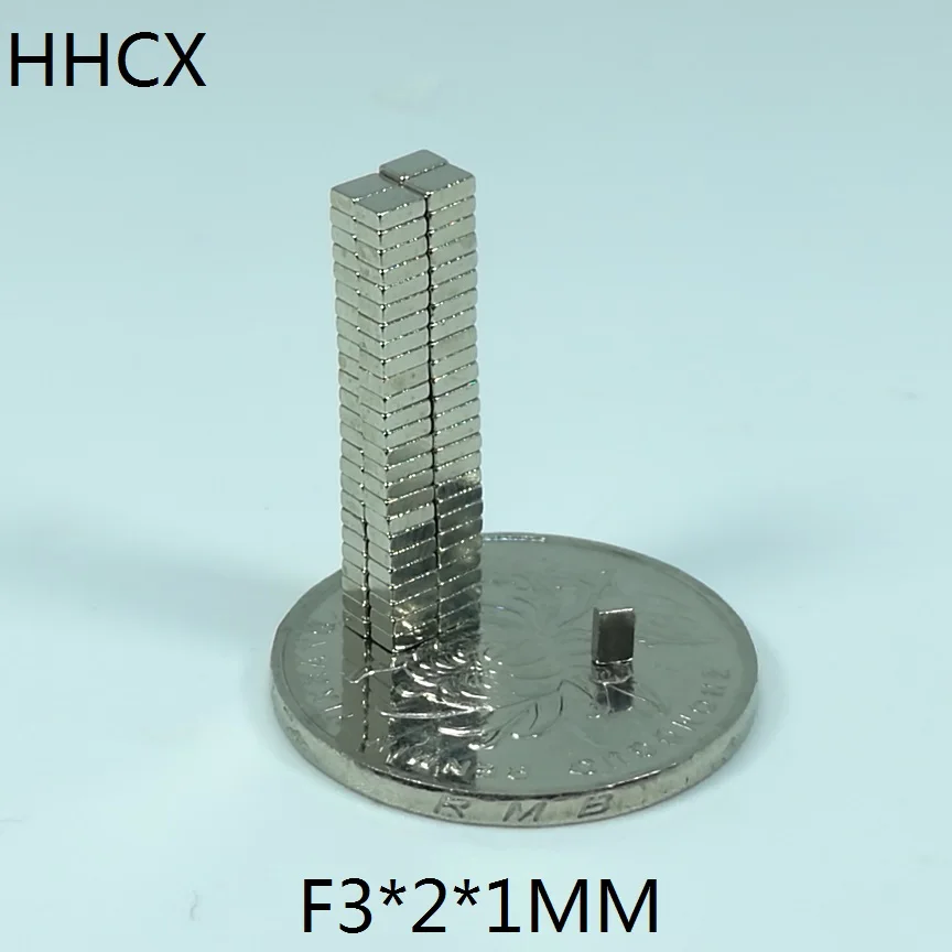 10 шт./лот F 3x2x1 мм N35 Сильный квадратный NdFeB редкоземельный магнит 3*2*1 мм неодимовые магниты 3 мм x 2 мм x 1 мм