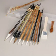 Китайская каллиграфия кисти ручка традиционная кисть для китайской живописи набор пейзаж Акварельная живопись Claborate-Стиль Живопись