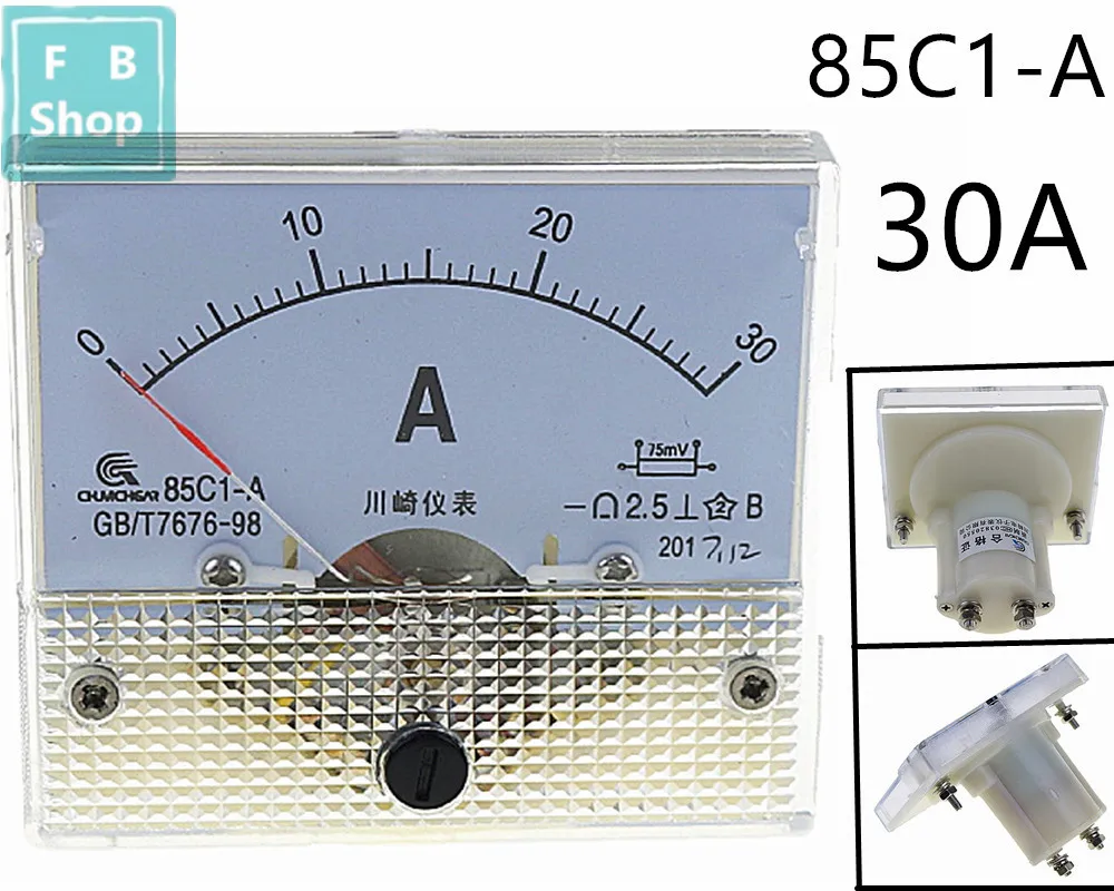 1 шт. 85C1-A 1A 2A 3A 5A 10A 15A 20A 30A 50A 75A DC аналоговый измеритель Панель усилитель тока амперметры датчик