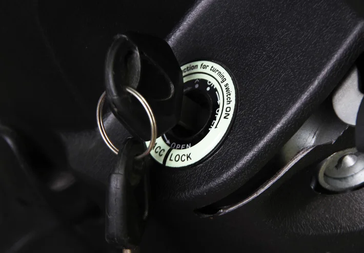 1pcs 3D Car Ignition Switch Key Ring Hole Cover car stickers auto Luminous Decor Styling Protective Sticker Interior Accessories-8