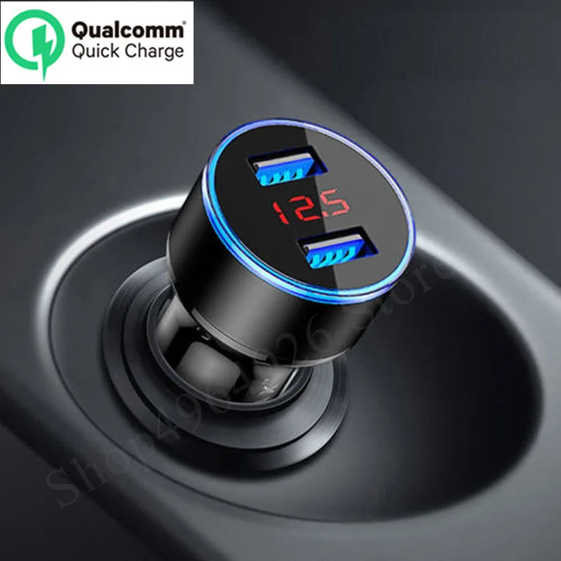 

LED Display 3.1A 5V Dual USB Car Charger Phone Charger For Isuzu rodeo trooper npr dmax d max accessories
