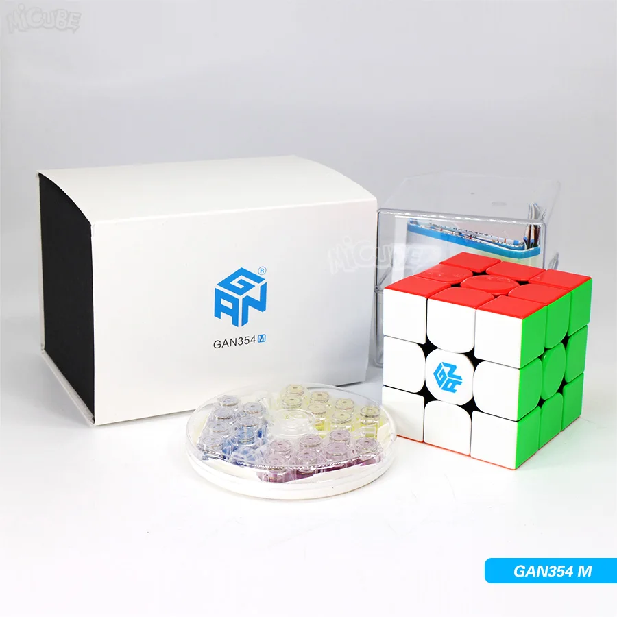 Магнитный куб Gan Magic speed Cube 2x2x2 3x3x3 4x4x4 GAN 356 Air SM 354M 460M 249 v2 M 356x Stikerelss Magnetc