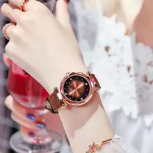 2019 New Fashion Casual Quartz Watch Starry Sky Multicolor Leather Wristwatch Simple elegant Women Clock reloj mujer zegarek