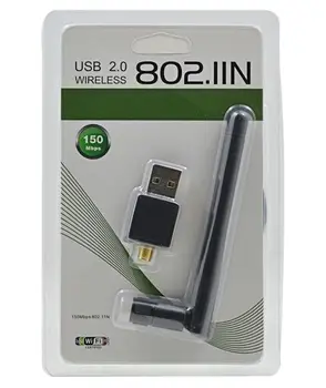

150Mbps MINI Wireless USB WiFi Adapter Dongle Network LAN Card 802.11n/g/b Antenna wi-fi For WindowsXP/7 Vista Linux