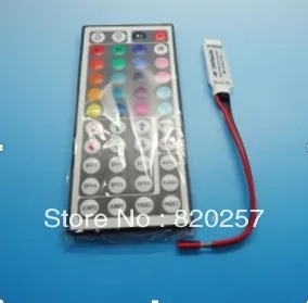 

free shipping 5pcs lot 44key mini RGB controller with IR remote control DC12V