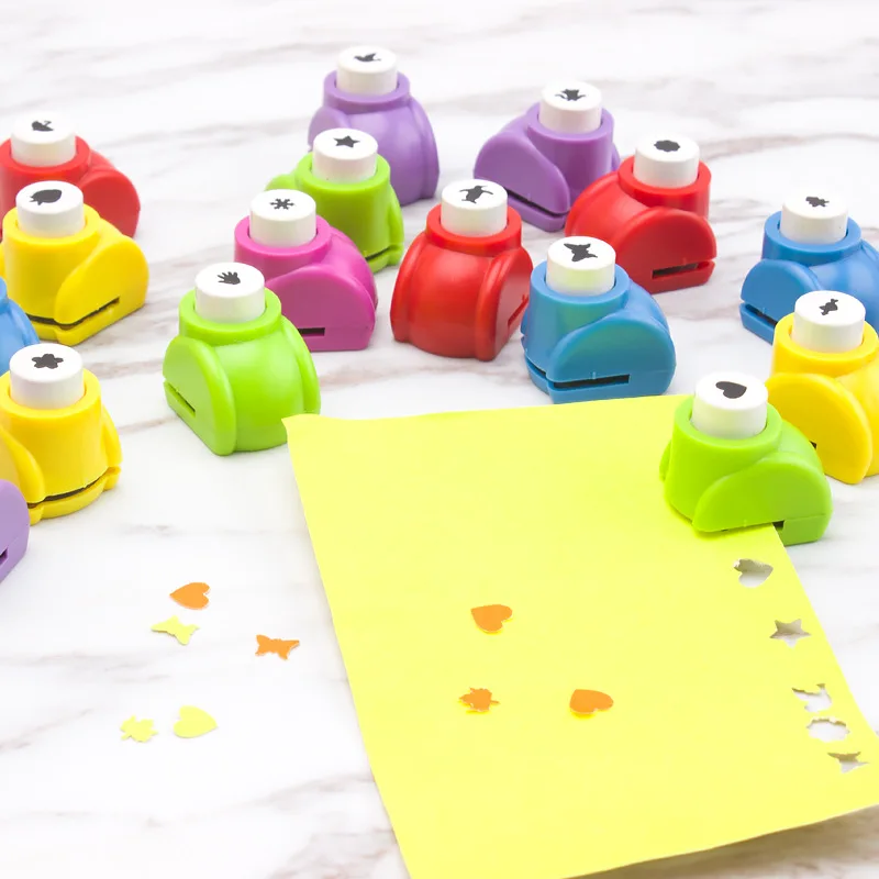 

1pc Mini Scrapbook Punches Handmade Cutter Kid Hole Punch Printing Paper Hand Shaper Tags Cards Craft DIY Tool
