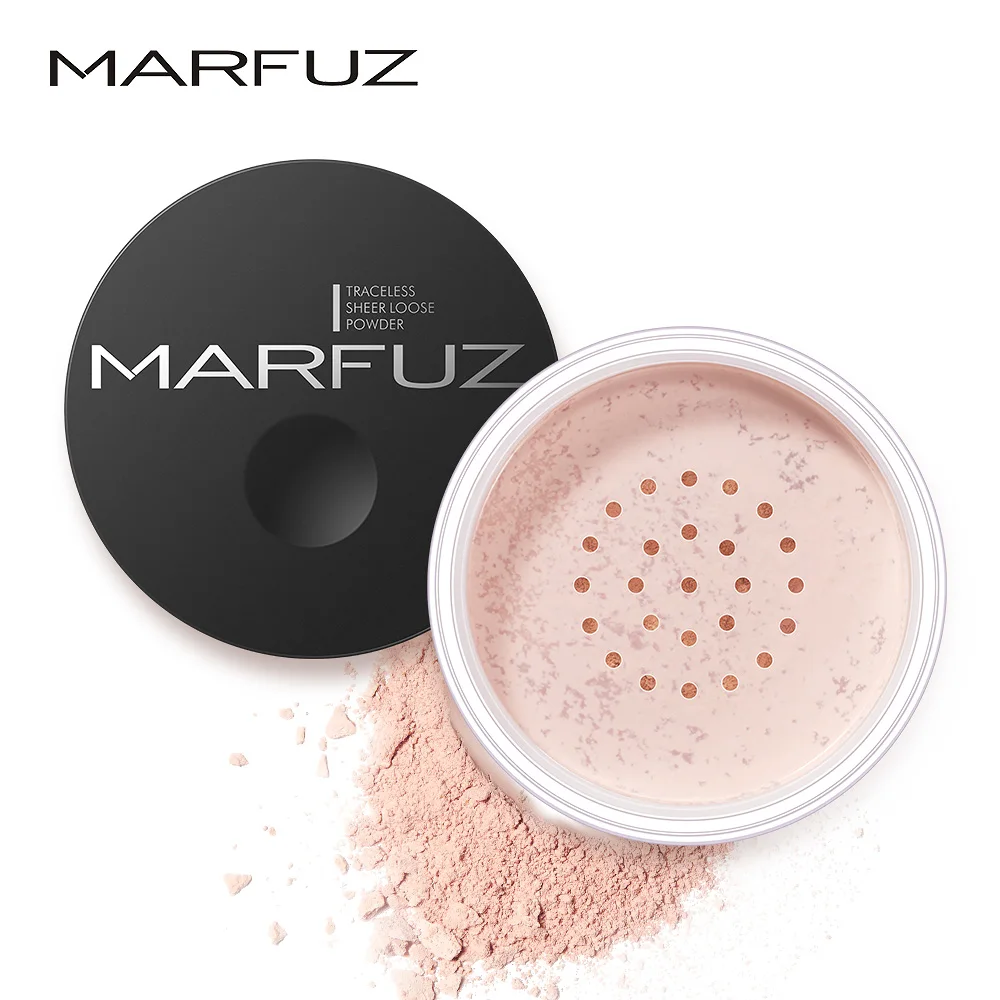 

MARFUZ Cosmetics Face Loose Powder Matte Finish Setting Powder Professional Translucent Makeup Foundation Compact Powder