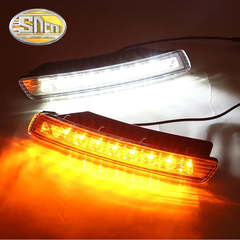 For Volkswagen Beetle 2007 - 2010,Turning Yellow Signal Style Relay Waterproof ABS 12V Car DRL LED Daytime Running Light SNCN