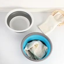 Складной умывальник диаметр: 32 см складной Портативный бассейна горшок для кемпинга Рыбная ловля автомобиля раковина для мытья воды Z12