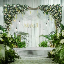 1.2 м x 1.2 м/шт белый свадебный цветок стены с травой зеленый искусственный шелк цветок фон свадьбы реквизит 2 шт./лот