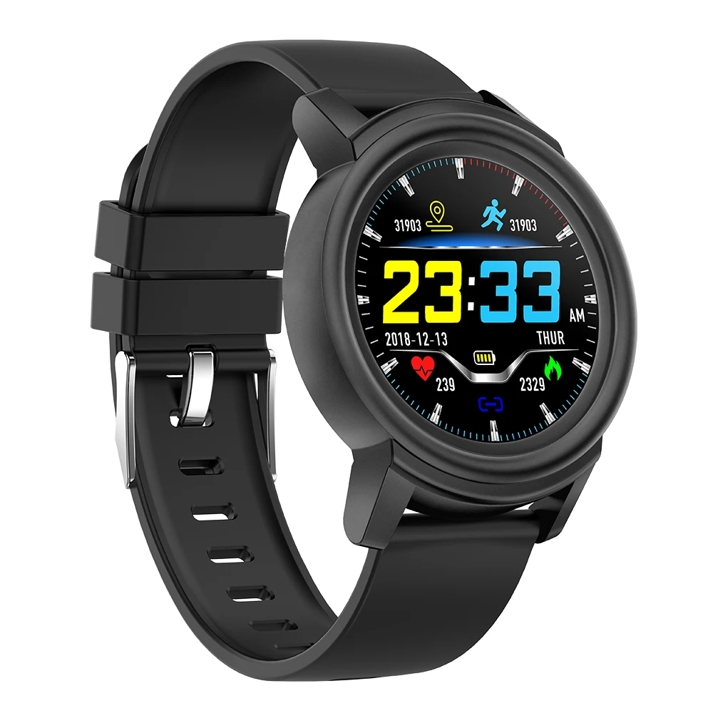 

Smart Watch 1.3In IPS Full Circular Screen Fitness Tracker Watch IP67 Smart Bracelet All-Day Heart Rate Activity Tracking Step