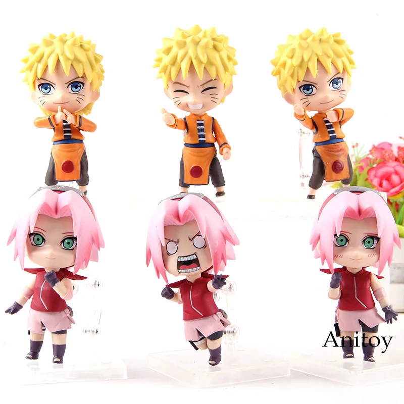 

Naruto Shippuden Sakura Haruno Uzumaki Naruto Action Figure PVC Decoration Collection Model Toys 3pcs/set