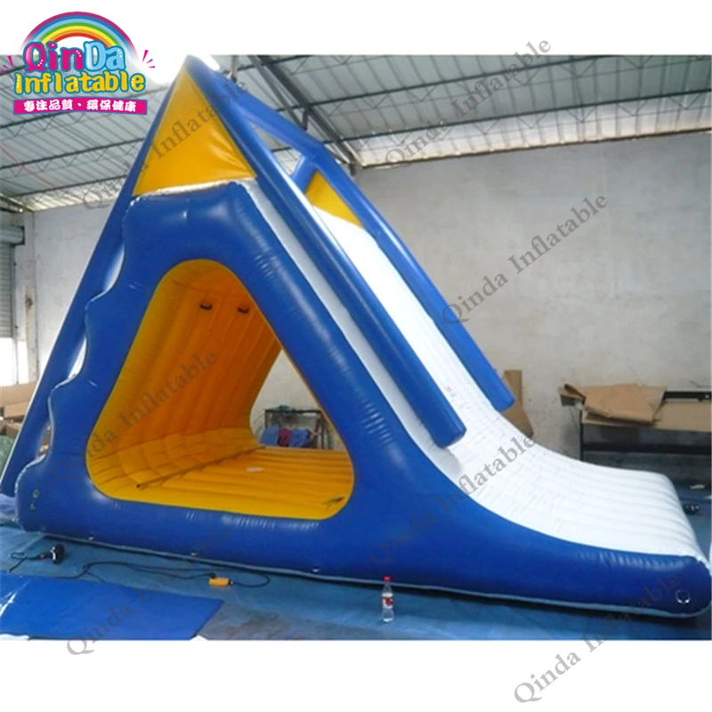floating inflatable water slide 104