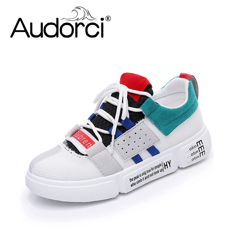 

Audorci 2018 Summer Women's Casual Shoes Woman Mesh Lace-Up Outdoor Sport Shoe Female Fashion Breathable Sneakers Size 35-40