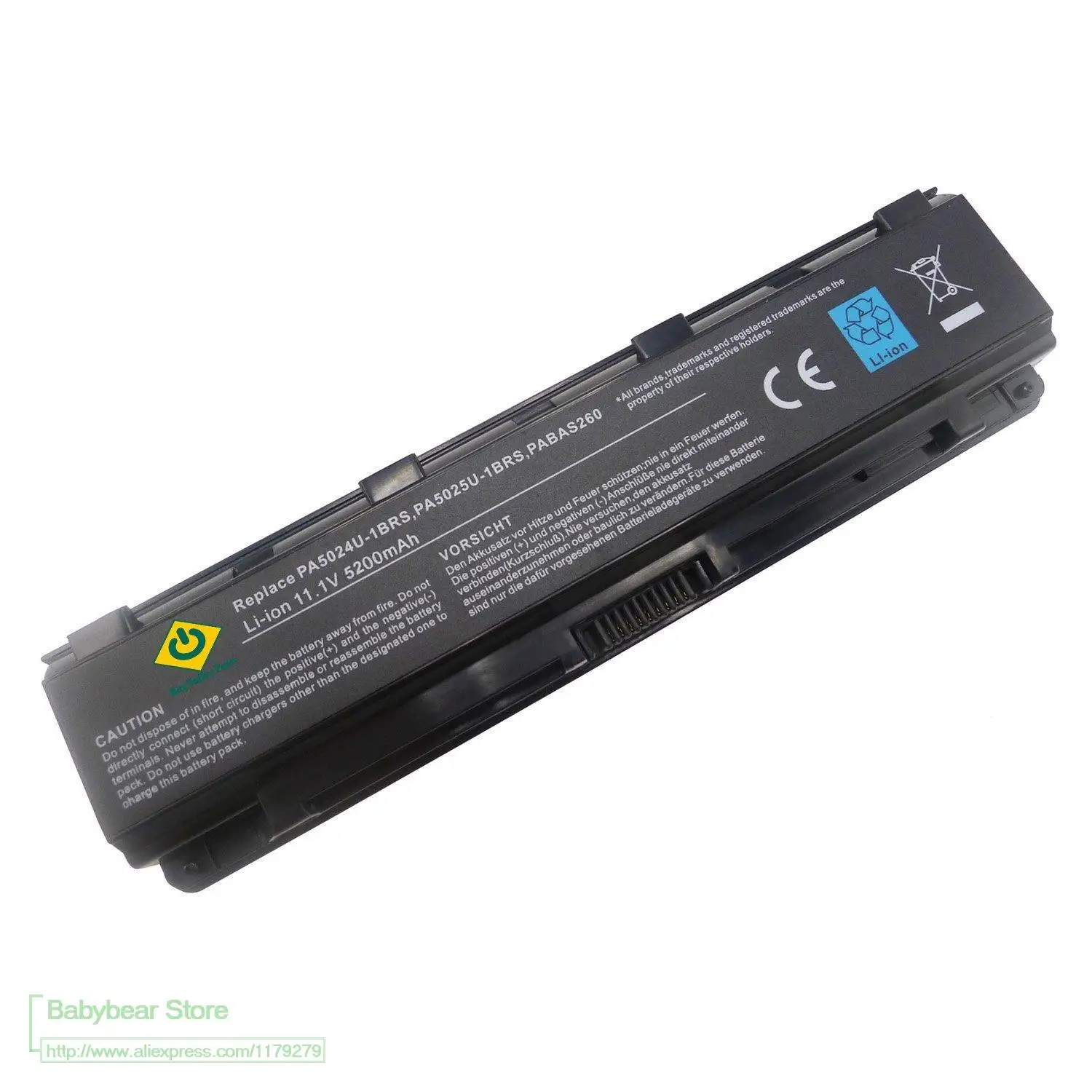11.1V 5200mAh New Replacement Laptop Battery for Toshiba Satellite P855