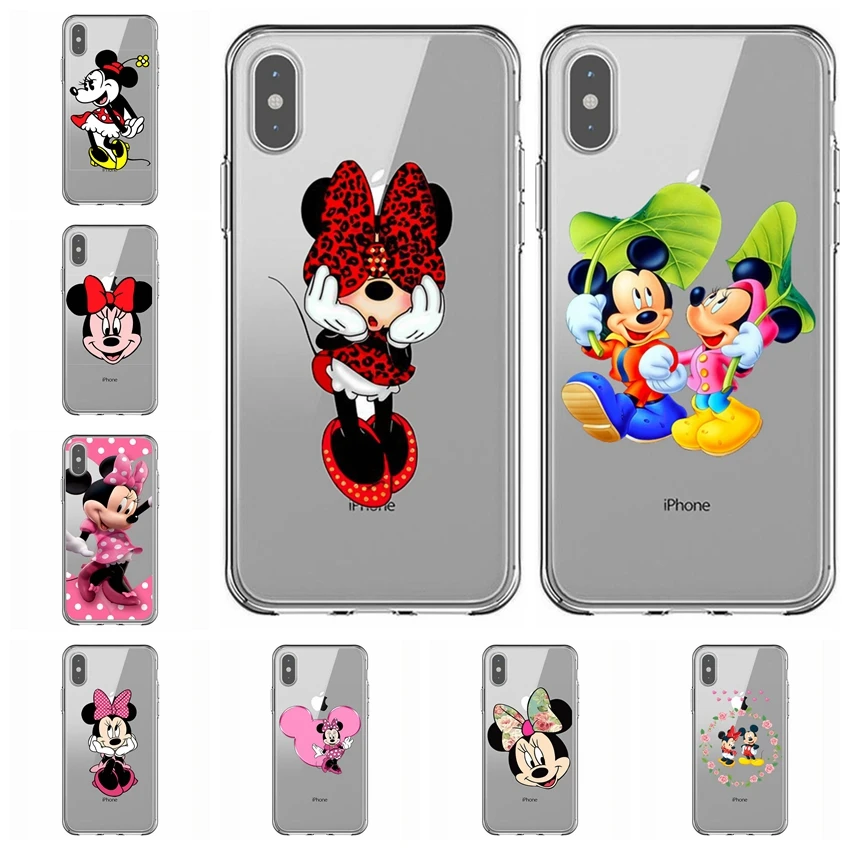 Силиконовый чехол с мультяшным рисунком для iPhone 6 6s Plus 7 8 задняя крышка iphone X XR XS MAX