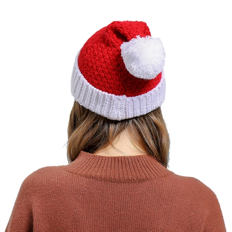 Outdoor Sports Running Cap Winter Santa Claus Knitted Wool Hat Halloween Creative Gift Wool Hat Running Cap for Xmas Holiday