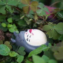 Тоторо фея, миниатюрная, девушка спят с Тоторо, Miyazaki студия Ghibli Мой сосед фигурки Тоторо Мультяшные полимерные игрушки