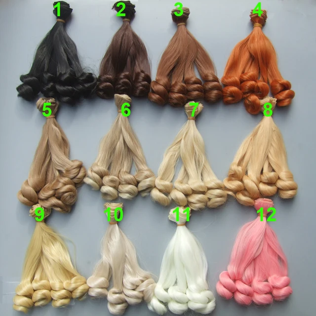 18cm Quality High Temperature Doll Wigs 1 3 1 4 1 6 BJD SD AD Diy Doll 