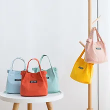 1 шт./компл. новые летние свежий Hasp Термальность холст Ланч сумки; Сумки С Короткими Ручками Сумка-мешок сумки для спорта и отдыха; женская сумка через плечо женская сумка Bolsas