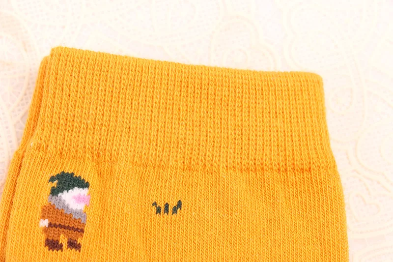 Женские носки из хлопка с изображением Белоснежки и гномов в стиле ретро, художественные носки с принтом в стиле фермерского дома, женские носки принцессы