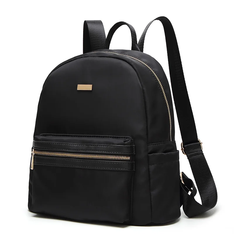 Solid School Bag Backpack For Women Young Girl Backpacks For Adolescent