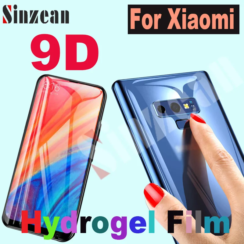

200pcs For Xiaomi 9SE/9T/CC9/POCO F1/Redmi K20 Pro/Note 7/Note 6 Pro 3D Full Cover Soft hydrogel film 6D/9D Screen Protector