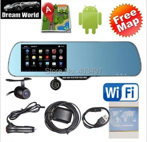 Inch Rearview Mirror Gps Android Dual Core P Dashcambackup Camera G Load Map Inch Rearview Mirror Gps Android Dual Core P Dashcambackup Camera G Load Map