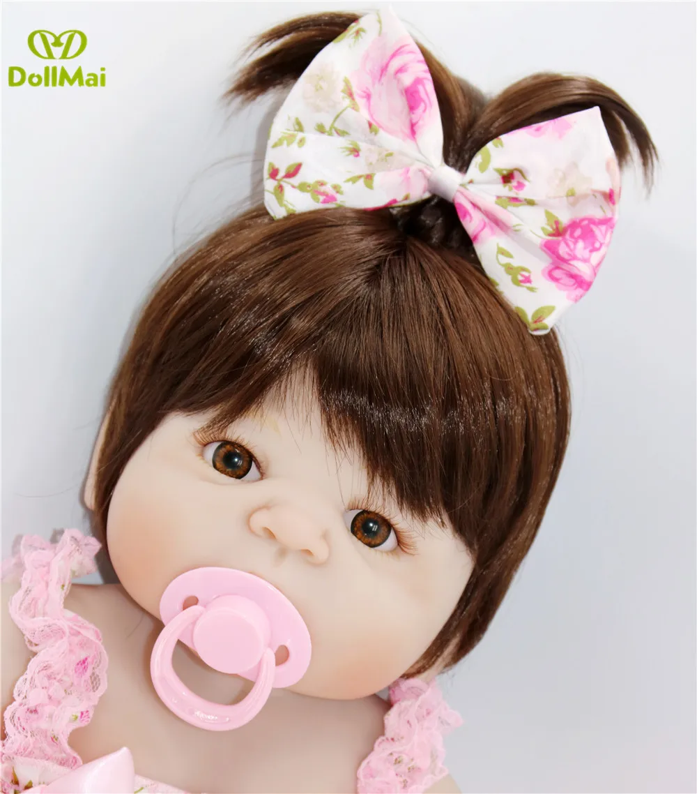 Кукла Reborn girl 22 &quot полностью силиконовая виниловая reborn babies детские игрушки для