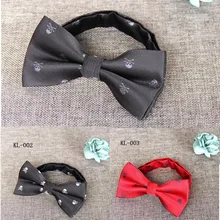 Мужской галстук-бабочка с черепом, галстук-бабочка с рисунком, мужской костюм с бабочкой, аксессуары для галстука для мужчин, скрещенные кости, черный галстук-бабочка, 20 шт./партия