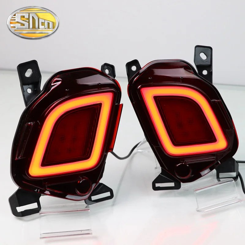 2PCS For Toyota Highlander Multi-functions LED Rear Bumper Light Fog Lamp Brake Light Turn Signal Light