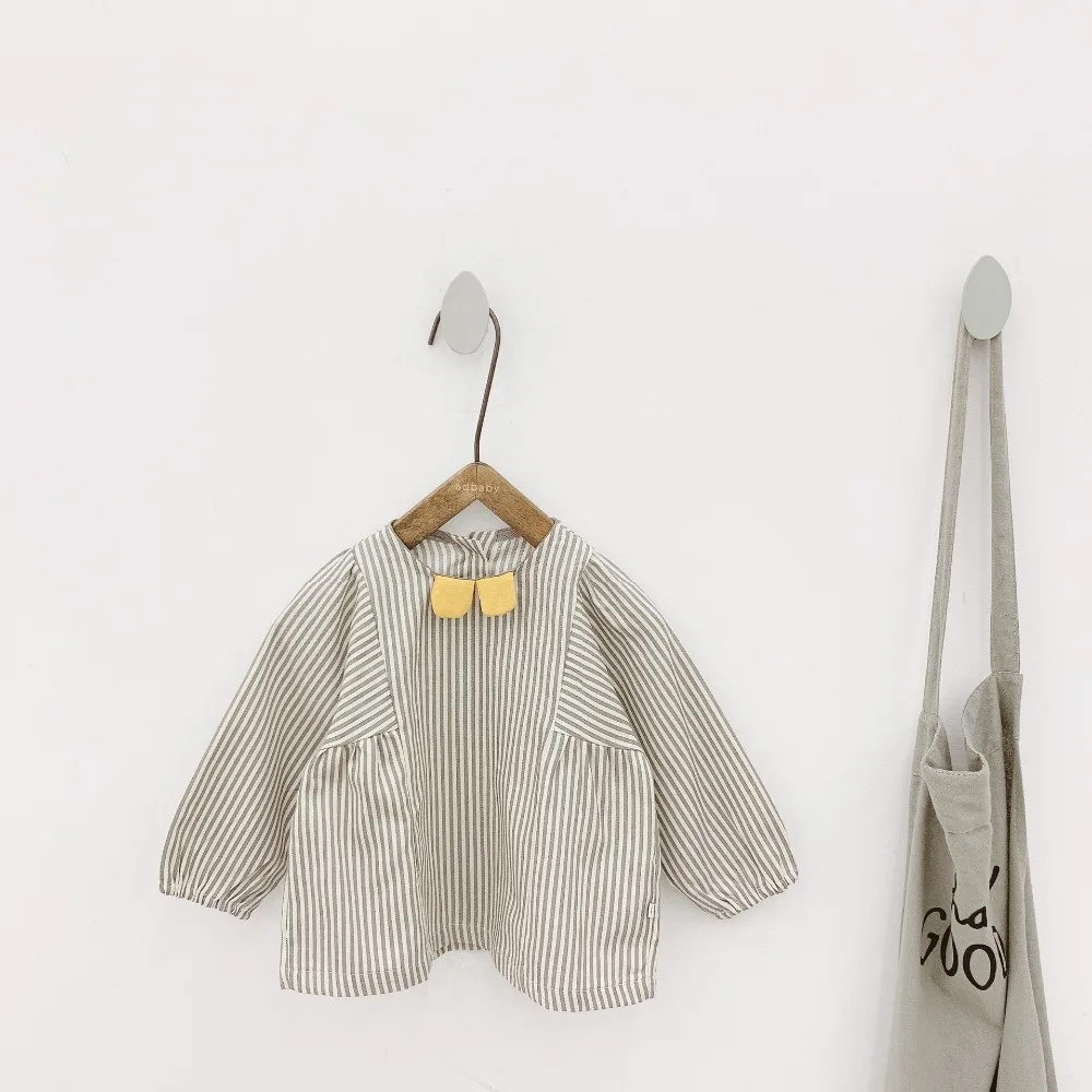 

Celveroso Spring Clothes Toddler Kids Girls Long Sleeve Cotton Shirt Striped Tops Blouse Clothes Long Sleeve T Shirt