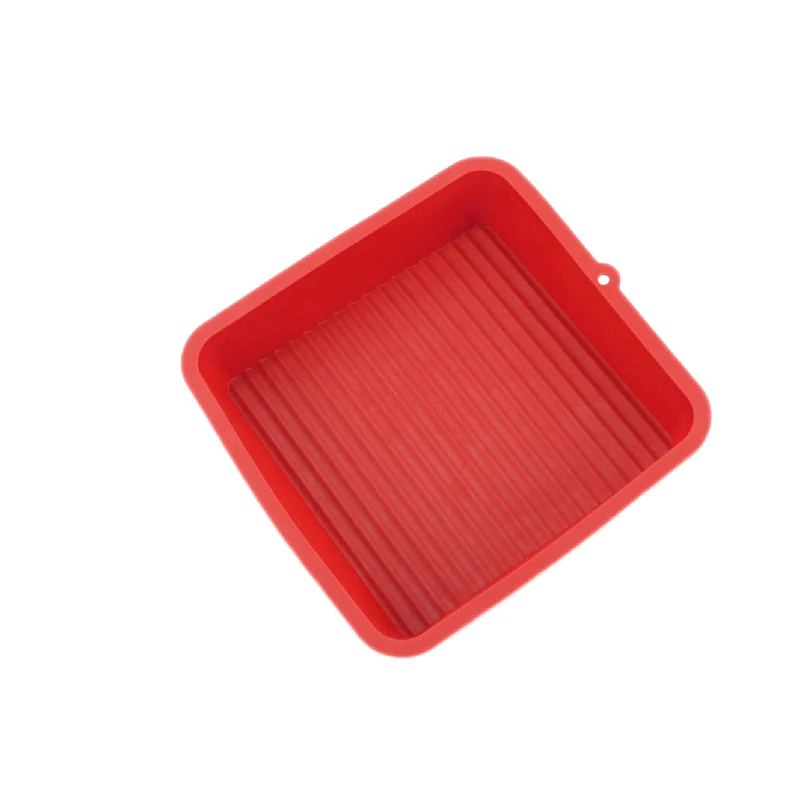 Square Stripe Silicone Bread Pan Bakery Dessert Mousse Decor Tray Cream Pastries Bakeware Baking Accessories For Sponge Cake
