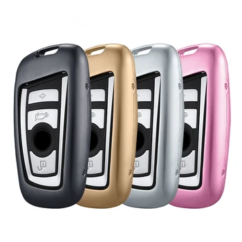 

Aluminum Alloy Car Key Case Cover for BMW 520 525 f30 f10 F18 118i 320i 1 3 5 7 Series X3 X4 M3 M4 M5 Key Soft Protect Key Shell
