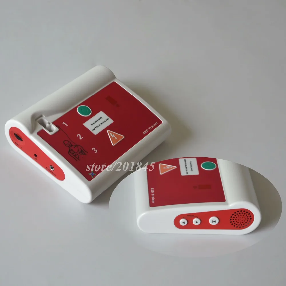 Dispositivo de Primeiros Socorros com Cartão de Linguagem Conjunto Dois Língua Trainer Automatizado Cardiopulmonar Ressuscitação Treinamento Substituível 1 Aed 13 High Quality Beleza e saúde