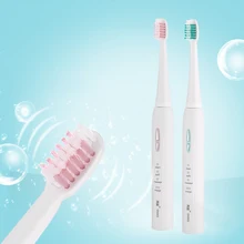 Профессиональный Портативный Smart Sonic Электрический Зубная щётка Индуктивный зарядное устройство Автоматическая синхронизация кисти сменные головки зубные