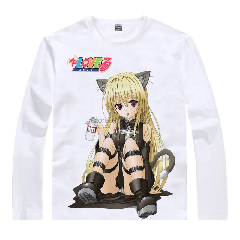 Белая хлопковая Футболка To Love Ru Momo Nano Astar Deviluke топы аниме повседневные футболки