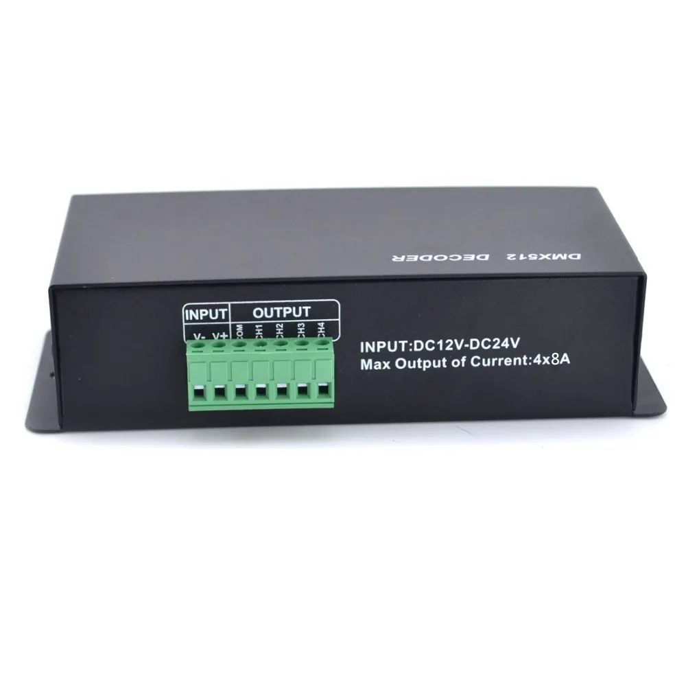 Светодиодный декодер DMX512 6 шт. светодиодный контроллер сигнала RGB RGBW 8A * 3 канала 4