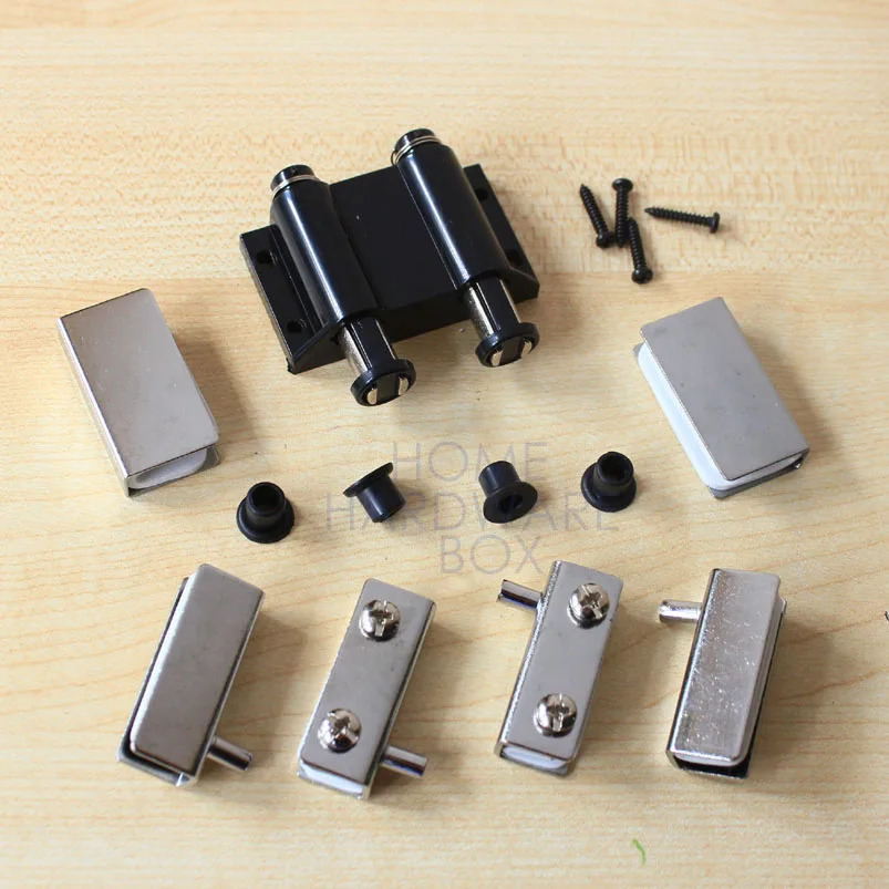 

cabinet cupboard double glass door magnetic catch set latch press open