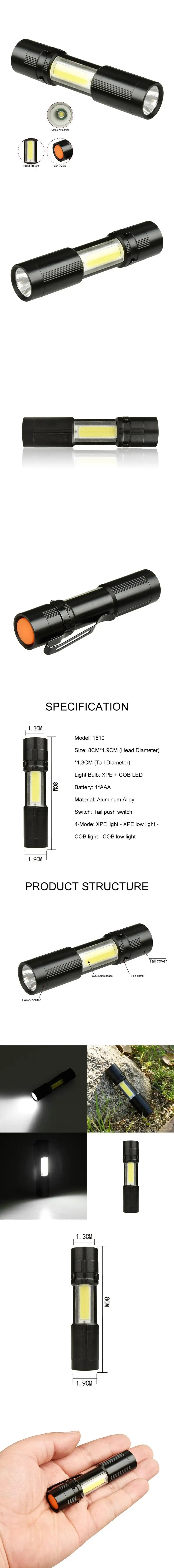 SKYWOLFEYE мини XPE фонарик 5000 люмен 4 режима Крепление для фонаря ФАКЕЛ наружного освещения