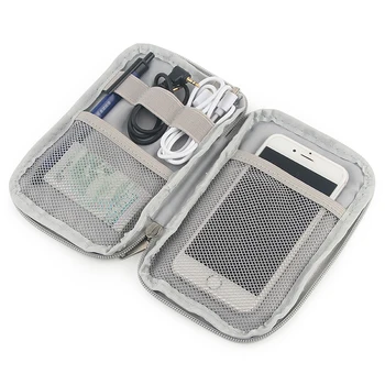 Travel Oxford Bag Mobile Phone Case Digital Gadget Device USB Cable Data Cable Organizer Travel Inserted Bag