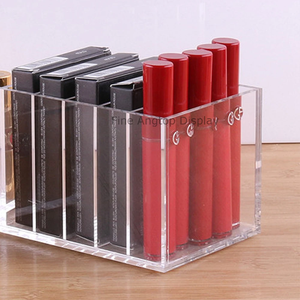 

Acrylic Lipstick Holder Cosmetic Storage Box Jewelry Display With 5 Space
