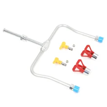 Двухголовый безвоздушный распылитель краски пистолет удлинитель Профессиональный Краскораспылитель Удлинительный полюс запасные части краски ing инструмент