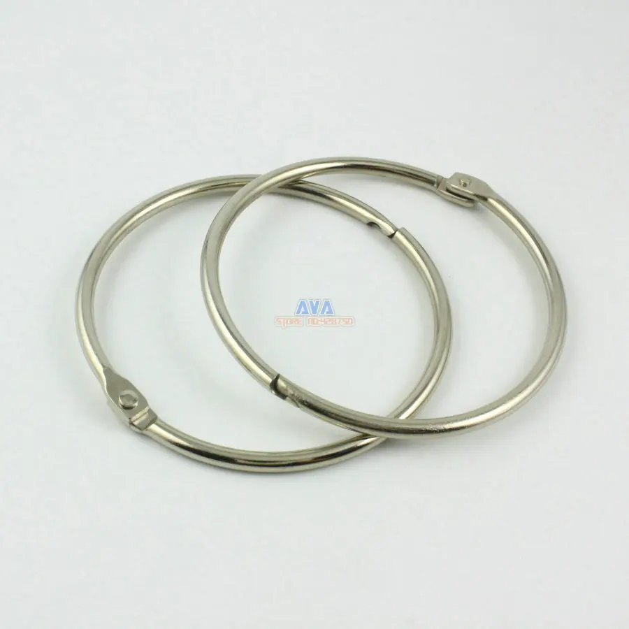 10 Pieces 65mm Metal Curtain Rings Curtain Open Rings Sliding Hook