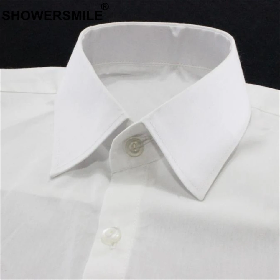 SHOWERSMILE ложный воротник для детей белый Хлопковый отложной съемный девочек и