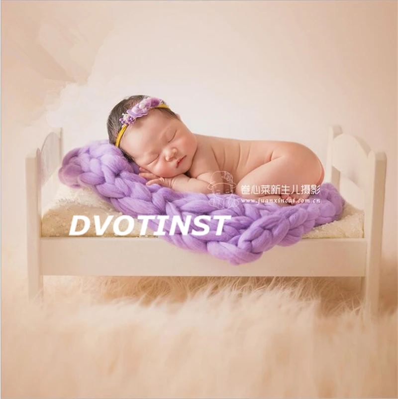 Buy Dvotinst Newborn Baby Photography Props Wooden Bed