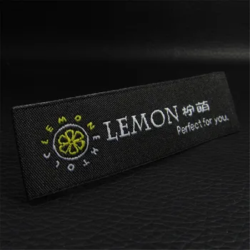 

Free Design Custom Garment Embroidered Labels End Fold Woven Labels Sewing Clothing Labels Tags 1000pcs
