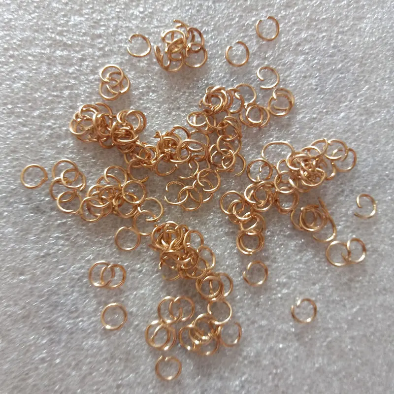 

500pcs 5mm Metal Open Jump Rings Bronze/Gold/Rose gold/Silver Link Loops for DIY Jewelry Making Connector